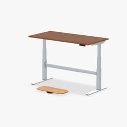 UPLIFT DESK Dark Bamboo 60 x 30 Standing Desk, 2-Leg V2-Commercial C-Frame