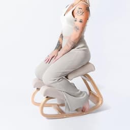 Sleekform Ergonomic Kneeling Chair (Birch Wood Rocker)