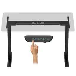 FLEXISPOT E6 Max Dual Motor 3 Stages Standing Desk Frame Only (Black)
