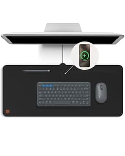 ZAGG Mouse Pad Desk Mat with Wireless Charging 10W Felt