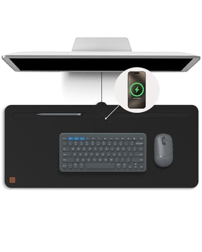 ZAGG Mouse Pad Desk Mat with Wireless Charging 10W Felt