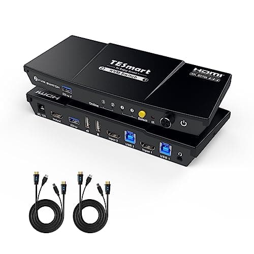 TESmart HDMI KVM Switch 2 Port (B0C6XSNPK1)