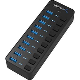 Sabrent 10-Port 60W Powered USB 3.0 Hub (HB-BU10)