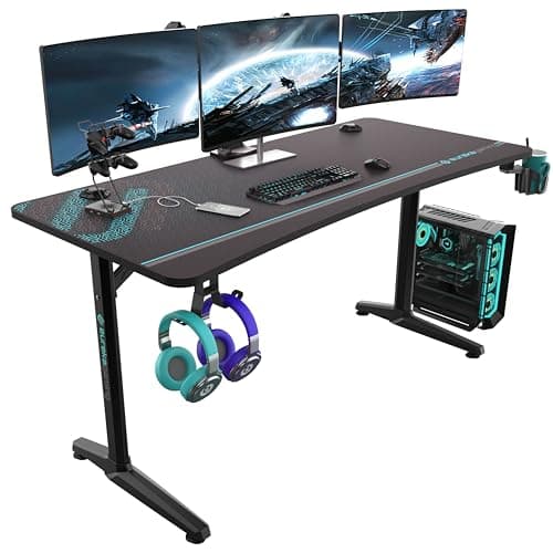EUREKA ERGONOMIC Captain Series 60" Gaming Desk