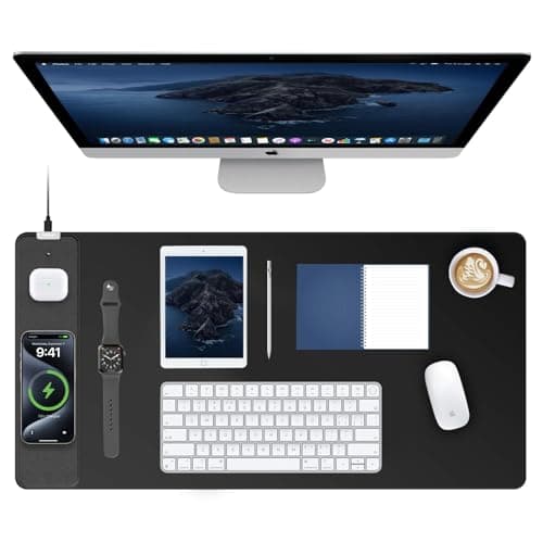 TopMade Mouse Pad with 15W Fast Wireless Charging MagSafe XXL 31.5"x15.75"