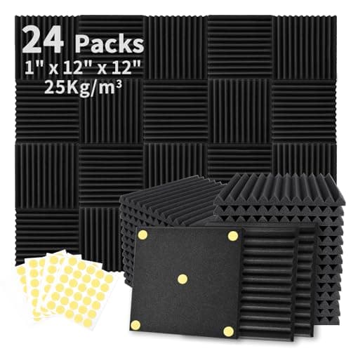 Focusound 24-Pack Wedge Panels 1" with Adhesive