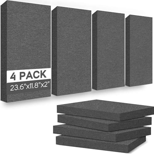 BUBOS 4-Pack Fabric Acoustic Panels 2" (23.6"x11.8")