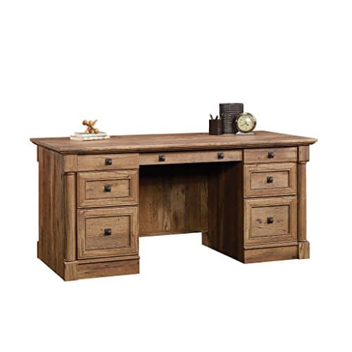 Sauder Palladia Executive Desk (Vintage Oak)