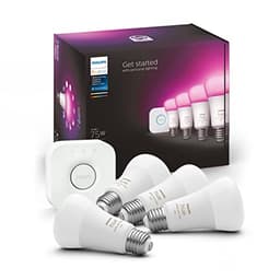 Philips Hue White & Color Ambiance E26 Starter Kit (Bridge + 4 Bulbs)