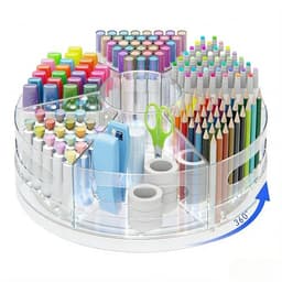 CraftGenes 360° Rotating Acrylic Desk Organizer
