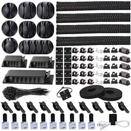 NOROCME 192-Piece Cable Management Kit