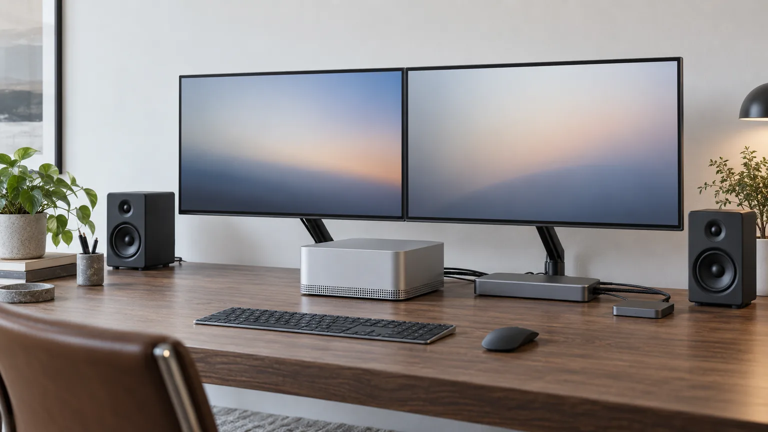 Mac Studio M5 Desk Setup 2026 hero image