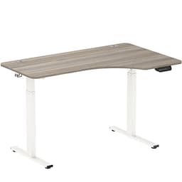 SHW 55-Inch Electric Height Adjustable L-Shaped Standing Desk