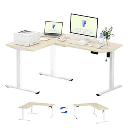 FLEXISPOT L Shaped Standing Desk 63 x 47 Inch Dual Motor
