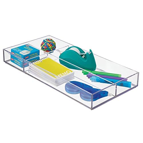 mDesign Plastic Stackable Organizer Tray
