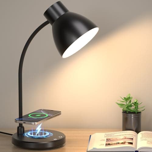 VICSOON LED Desk Lamp with Wireless Charger