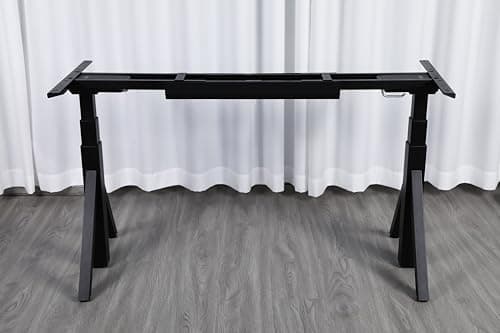 ApexDesk Quattro Dual Motor Electric Adjustable Standing Desk Frame Only (Black)