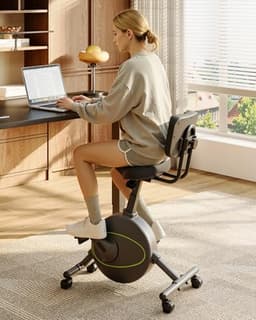 FLEXISPOT Multi-Task Office Desk Chair with Integrated Bike